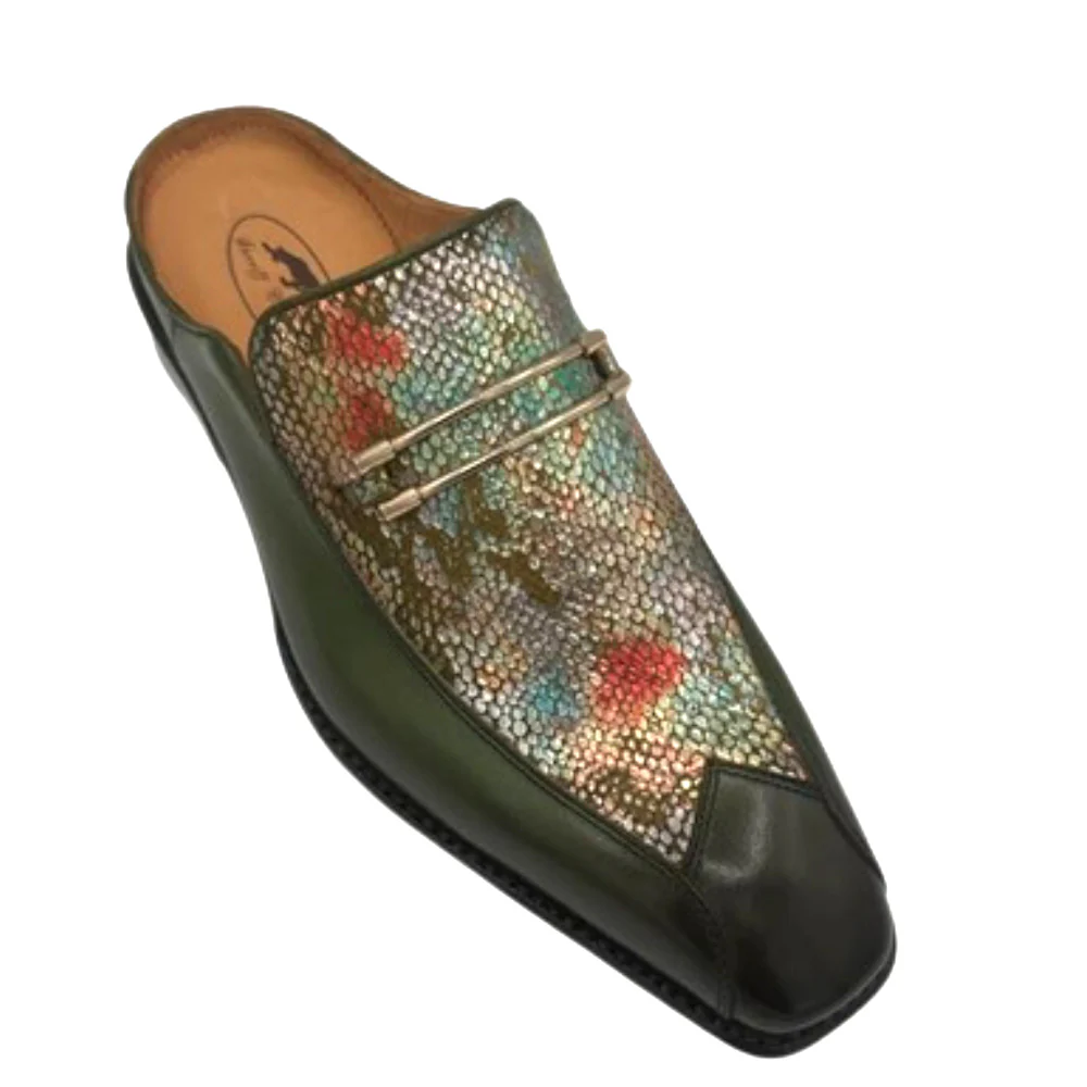 Sheriff Collection 2446-2002 Python and Calf Slip-On Half Shoes - Image 2