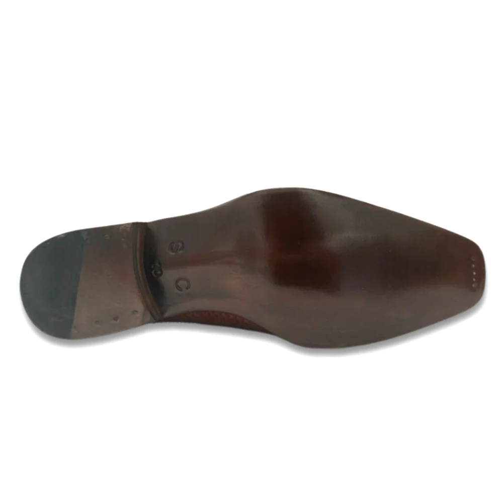 Sheriff Collection 2427-2002 Brown Python Slip-On Half Shoes - Image 4