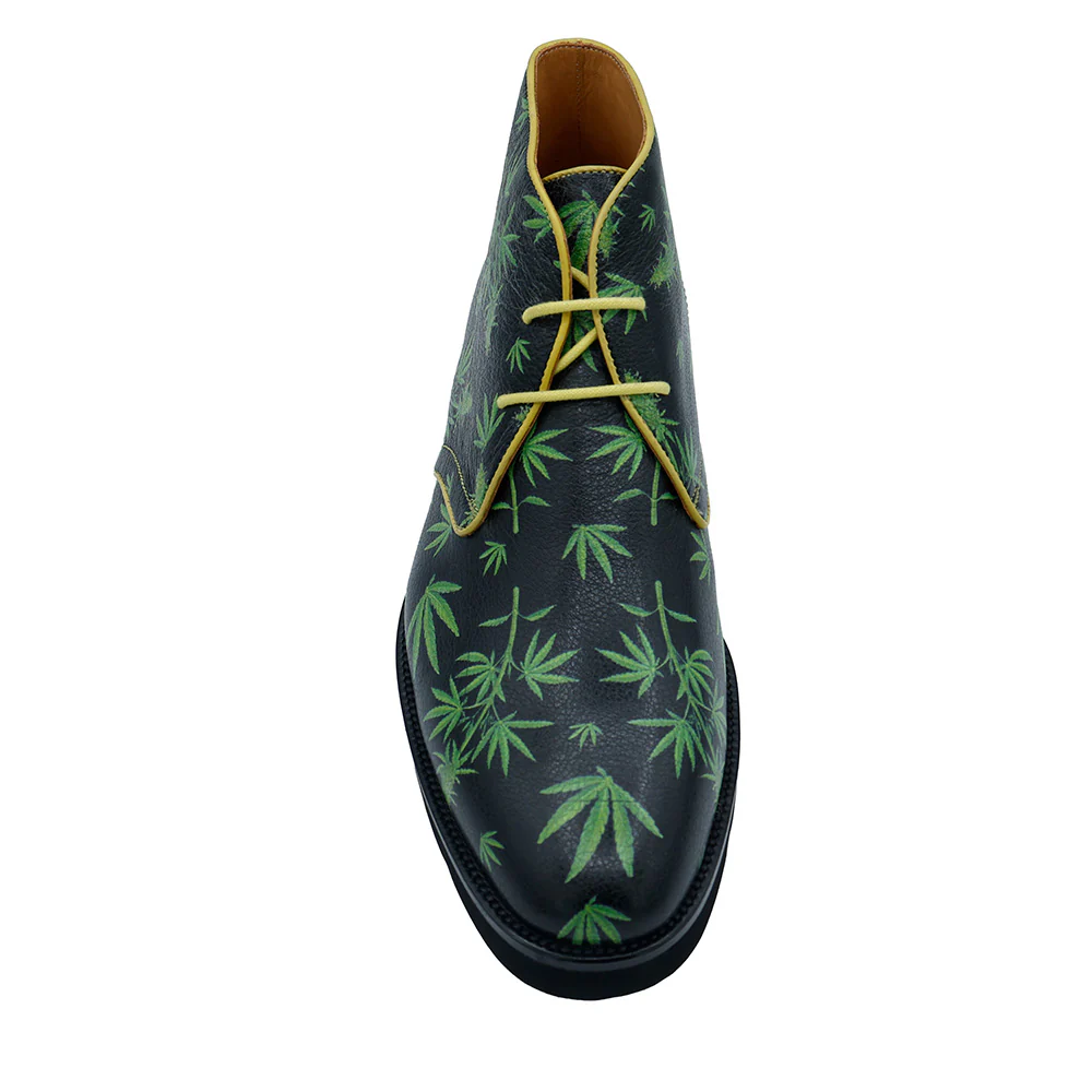 Sheriff Collection 2450-2895 Cannabis High-Top Shoes - Image 4