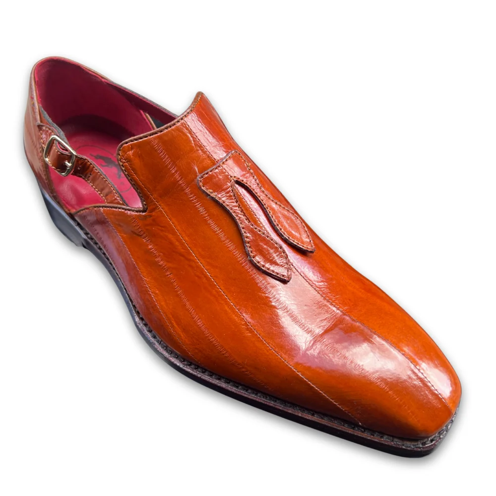 Sheriff Collection 2539-2002 Cognac Eel Loafer - Image 2