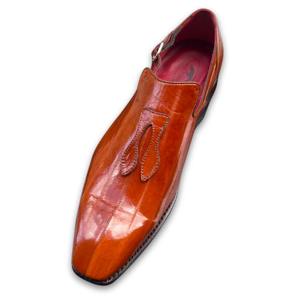 Sheriff Collection 2539-2002 Cognac Eel Loafer - Image 4