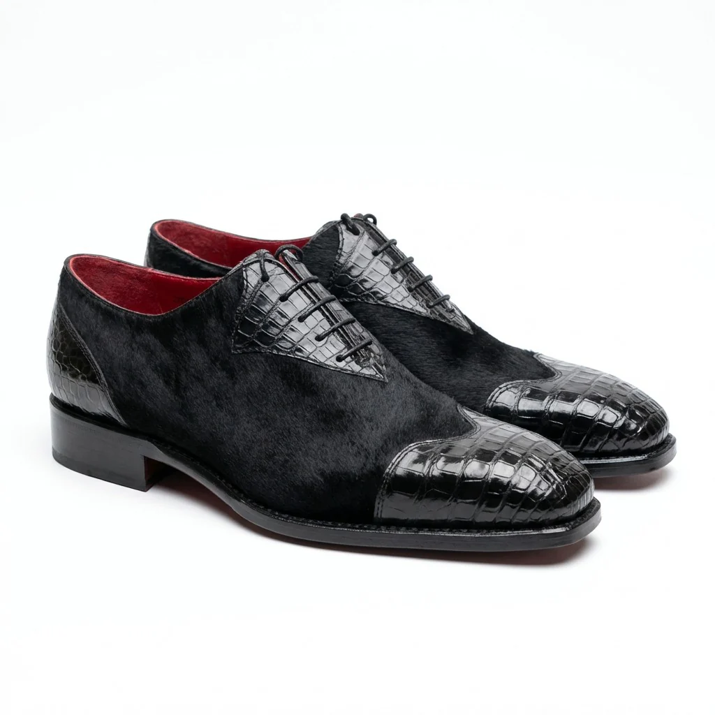 Sheriff Collection Alligator and Pony Dress-Up Shoes 2586 - Image 10