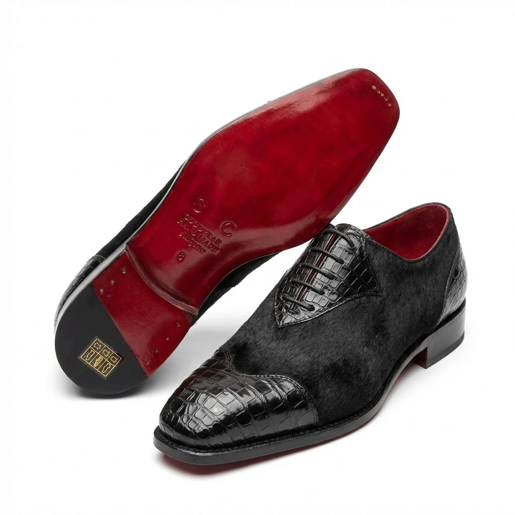 Sheriff Collection Alligator and Pony Dress-Up Shoes 2586 - Image 8