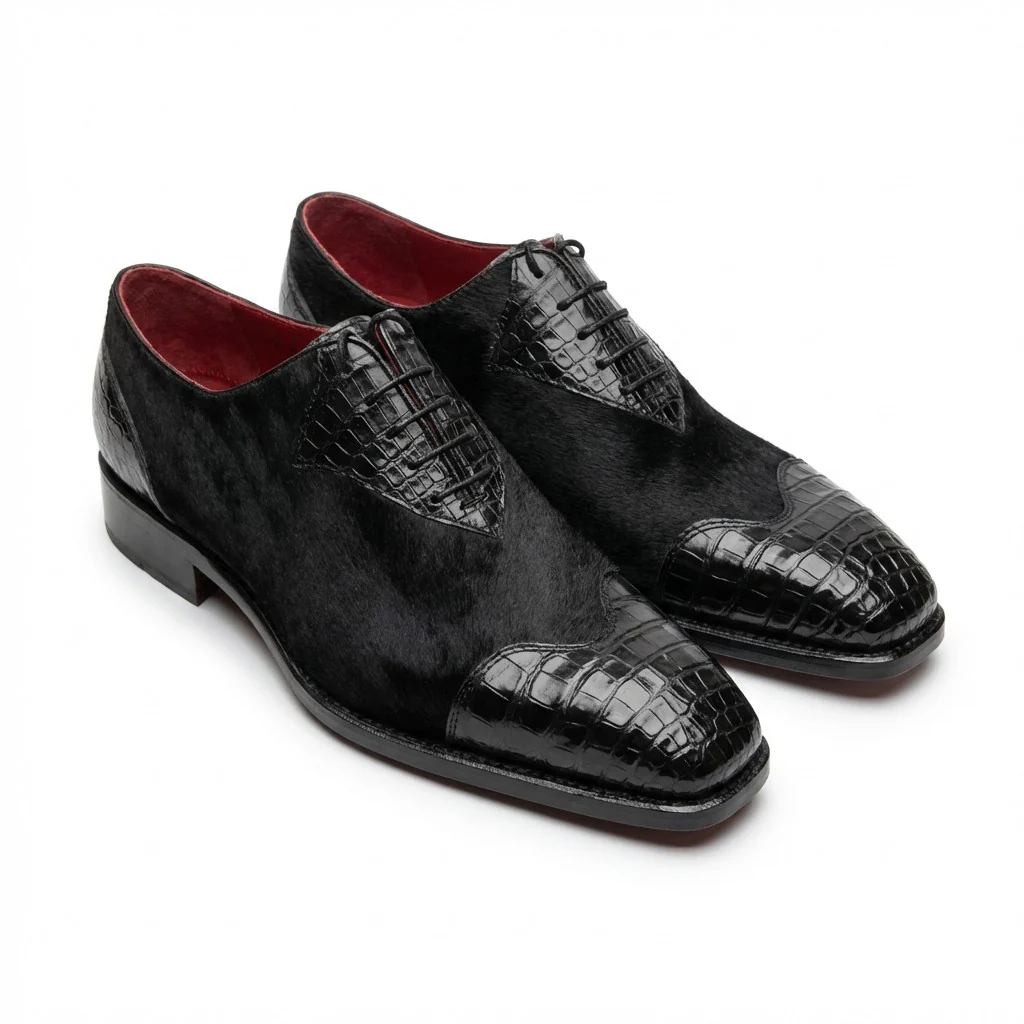 Sheriff Collection Alligator and Pony Dress-Up Shoes 2586 - Image 9