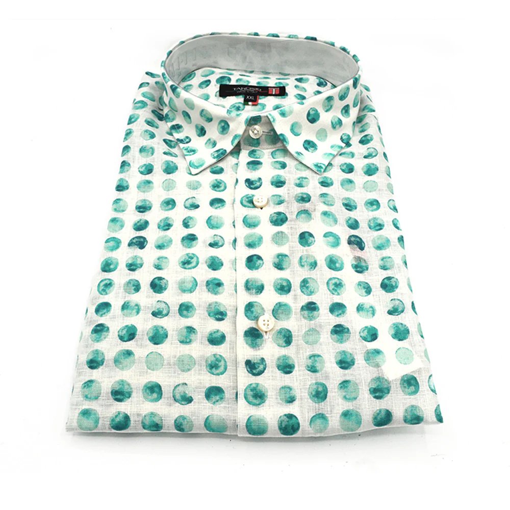 Tarcisio Circle Linen Button Up Shirt - Image 4