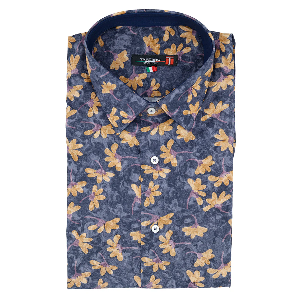 Tarcisio Cotton Button Up Grey Shirt TP10 - Image 2