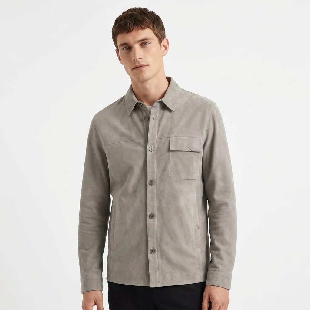 Torras 100% Soft Suede Shirt Jacket L82E519 - Image 8