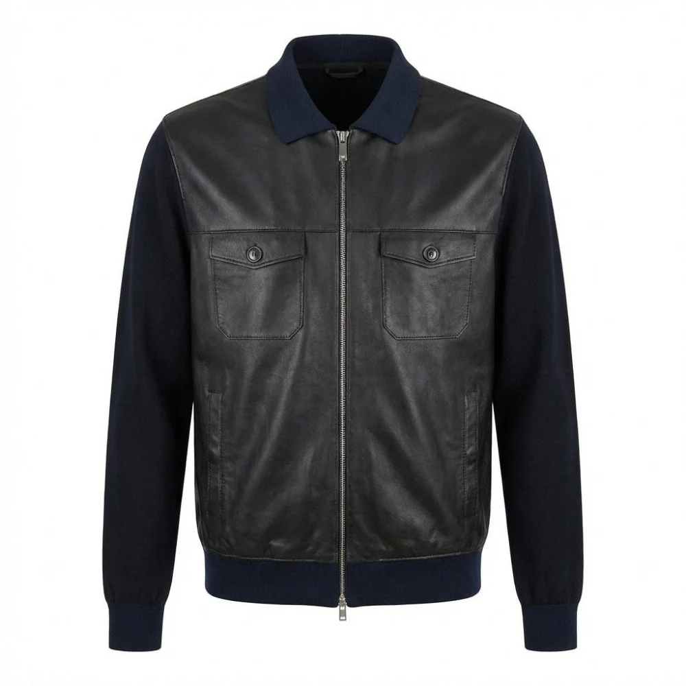 Torras L42E423A Leather and Knit Jacket - Image 13