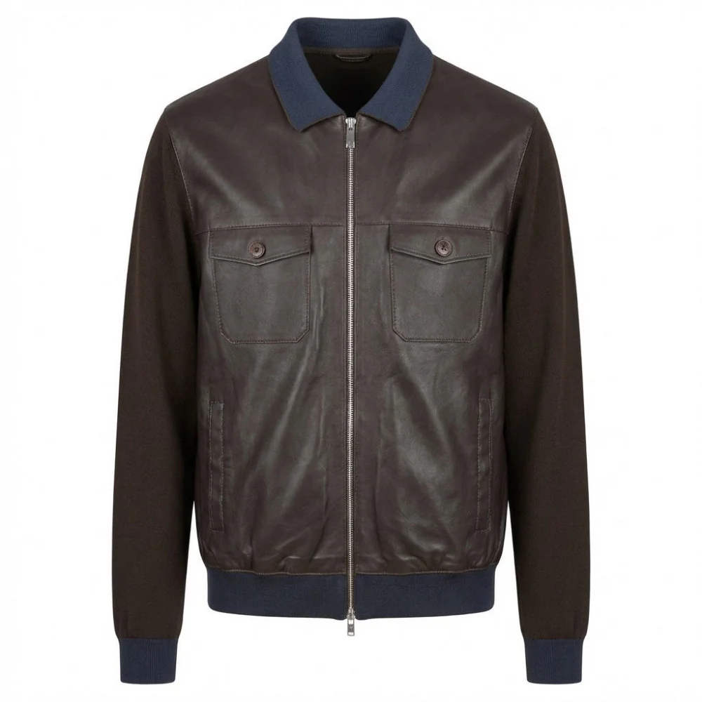 Torras L42E423A Leather and Knit Jacket - Image 3