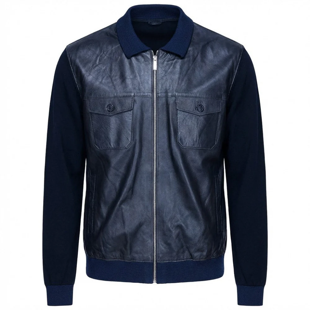Torras L42E423A Leather and Knit Jacket - Image 5