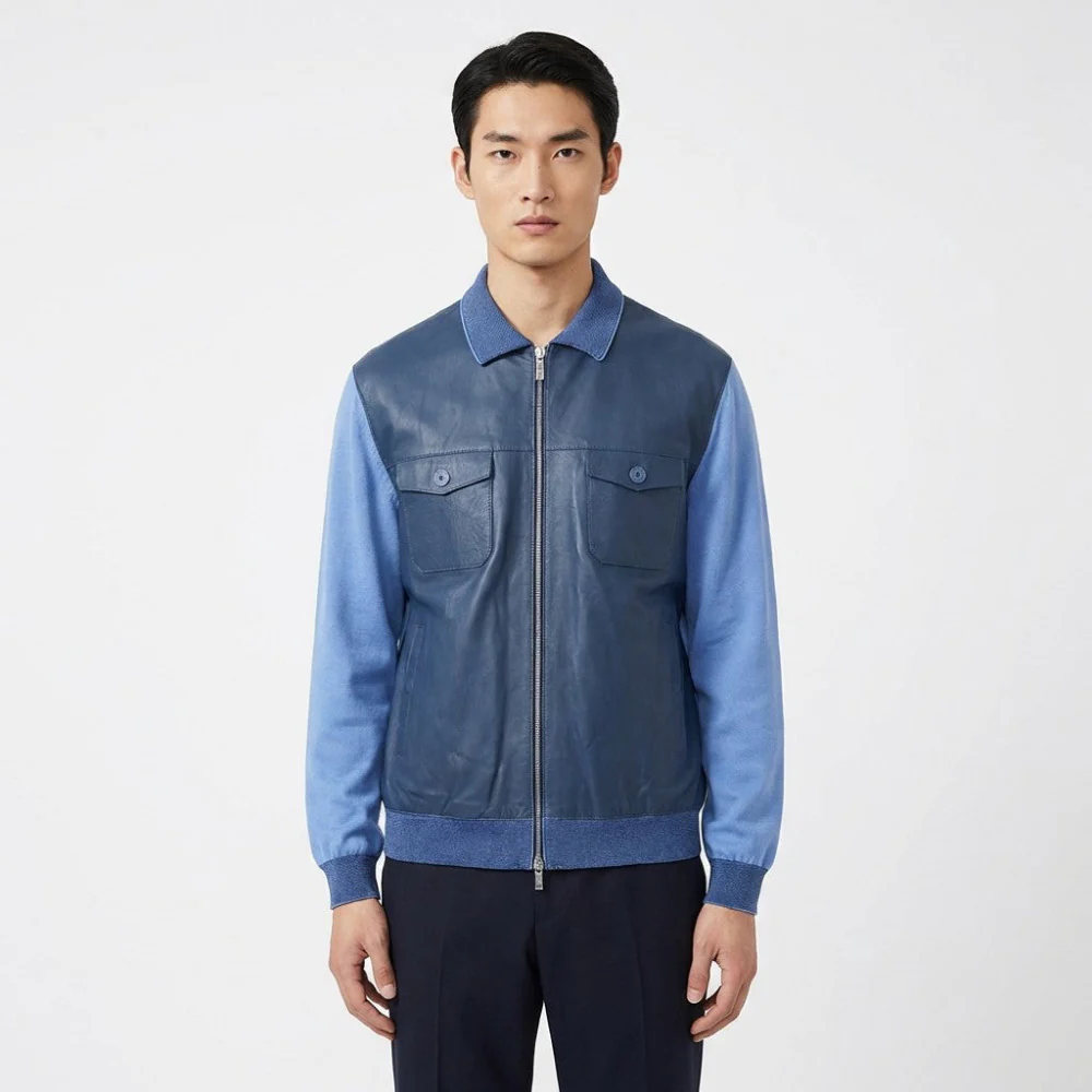 Torras L42E423A Leather and Knit Jacket - Image 7