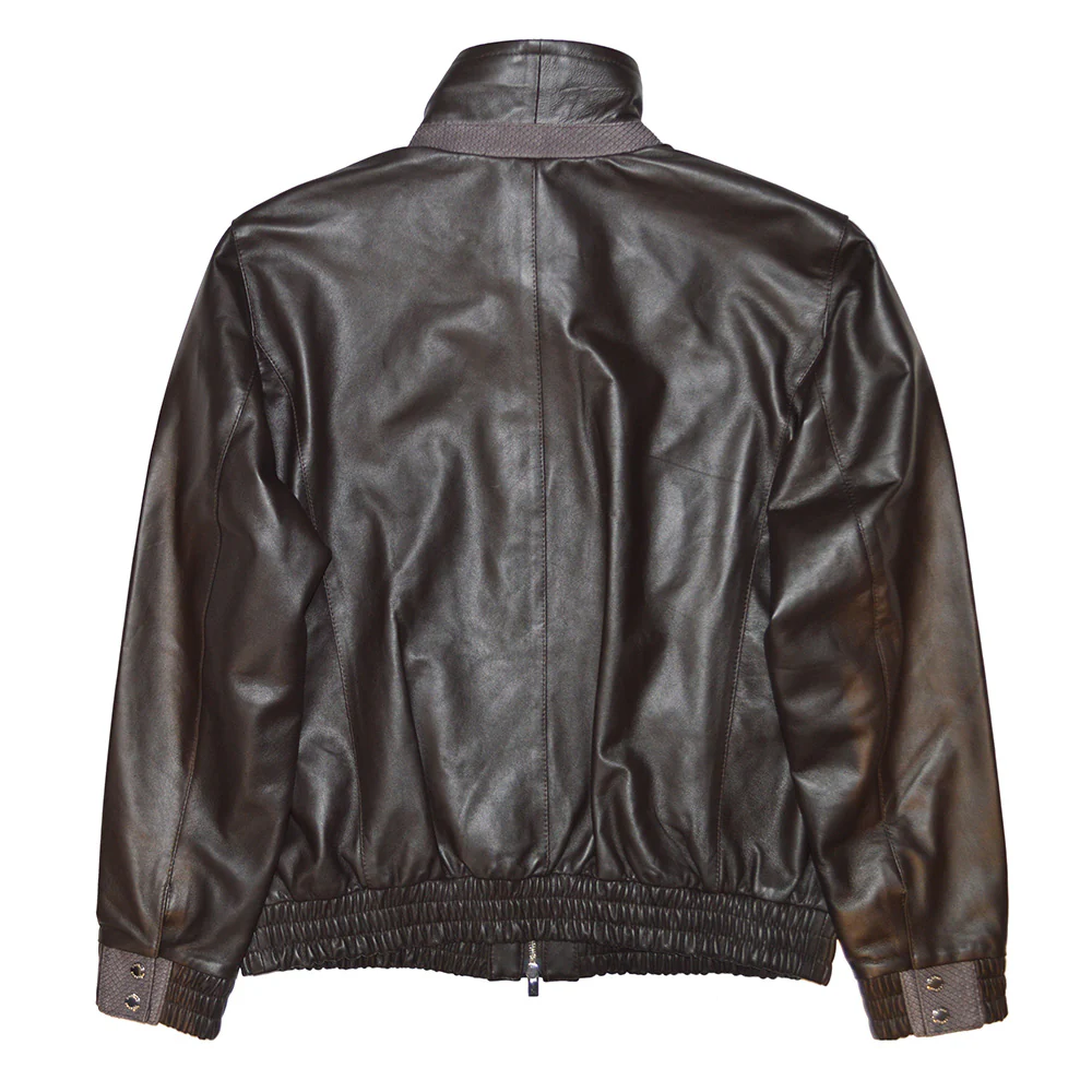 Torras Lambskin Leather and Genuine Python Jacket N82E215A - Image 26