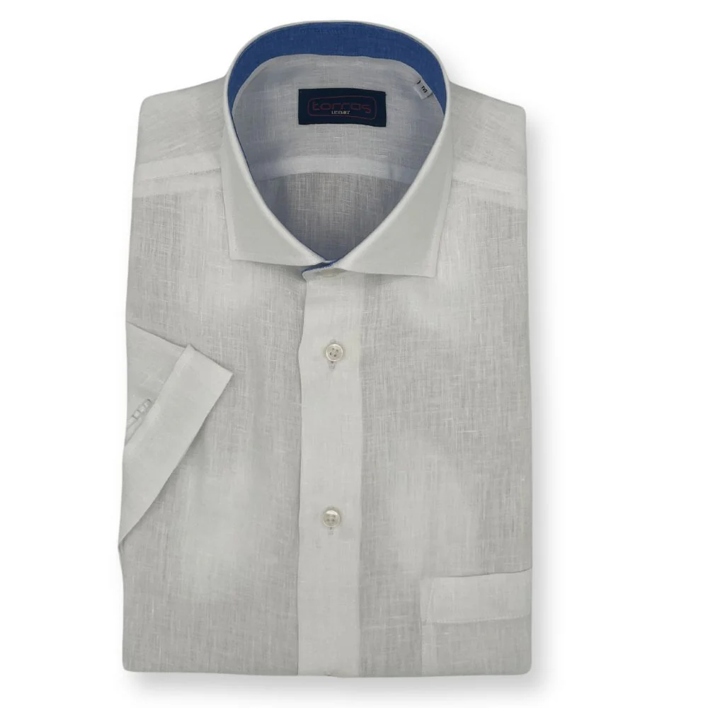 Torras Premium Italian 100% Linen Short-Sleeve Shirt - Image 10