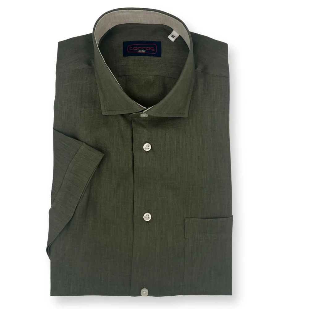 Torras Premium Italian 100% Linen Short-Sleeve Shirt - Image 11