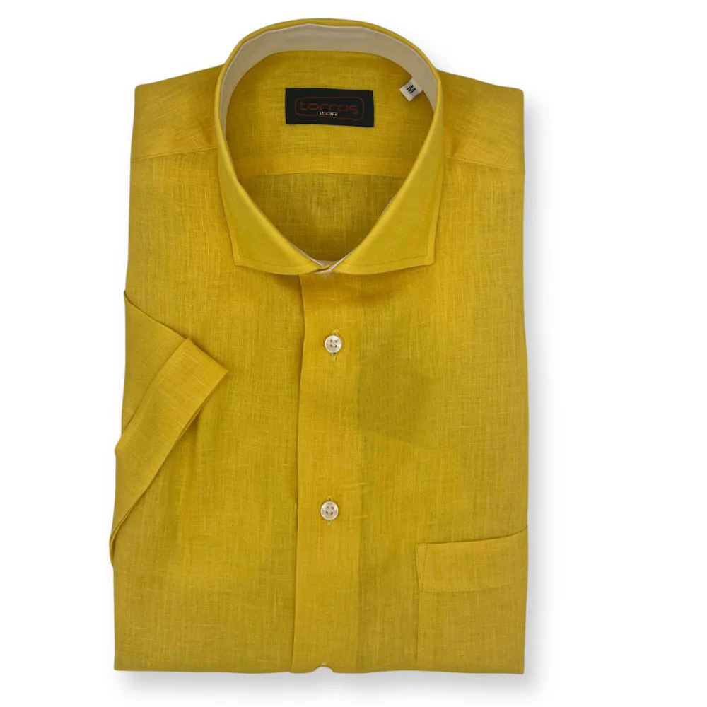 Torras Premium Italian 100% Linen Short-Sleeve Shirt - Image 13