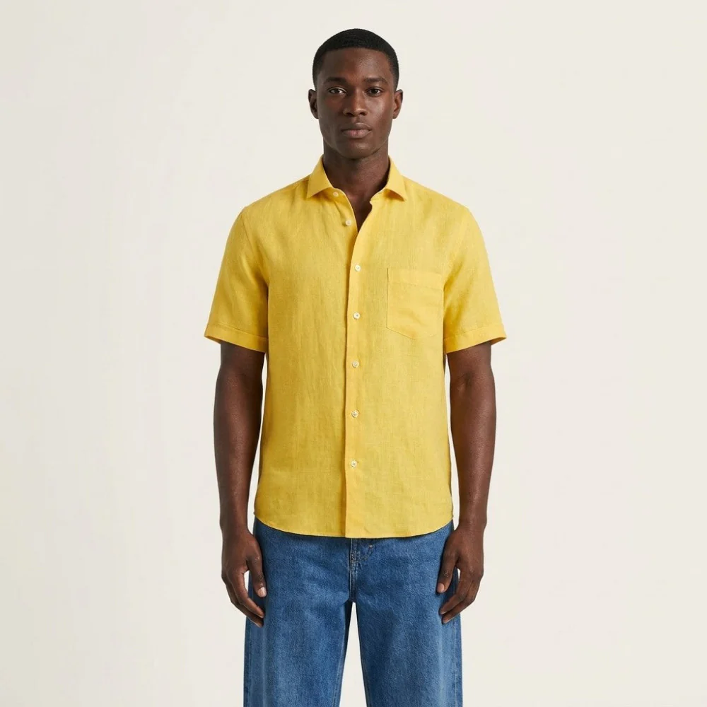 Torras Premium Italian 100% Linen Short-Sleeve Shirt - Image 4