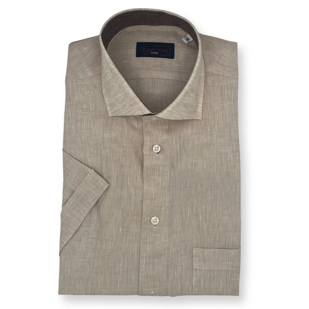 Torras Premium Italian 100% Linen Short-Sleeve Shirt - Image 7