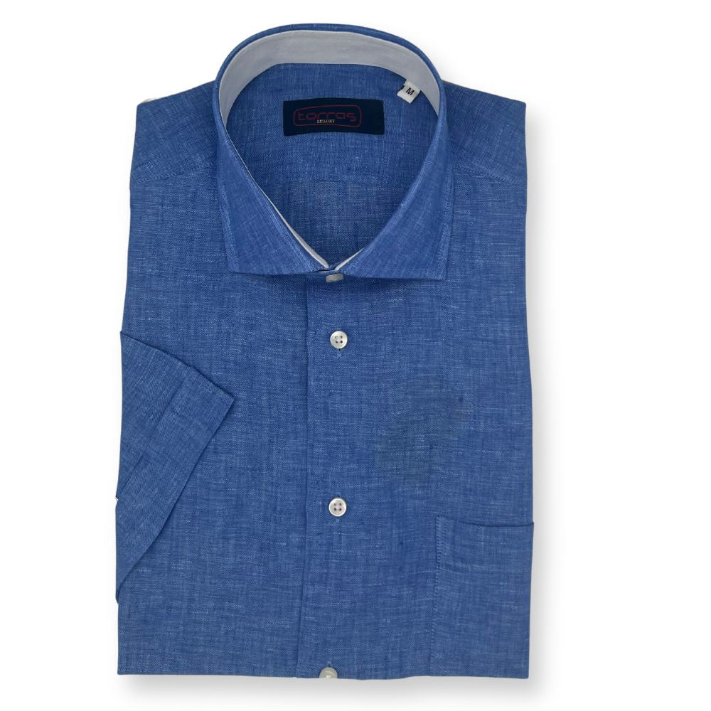 Torras Premium Italian 100% Linen Short-Sleeve Shirt - Image 8