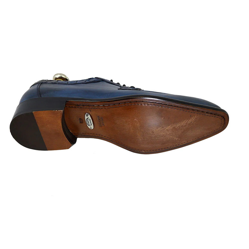 Toscana 1292 Cognac Calf & Croc Lace Up - Image 10