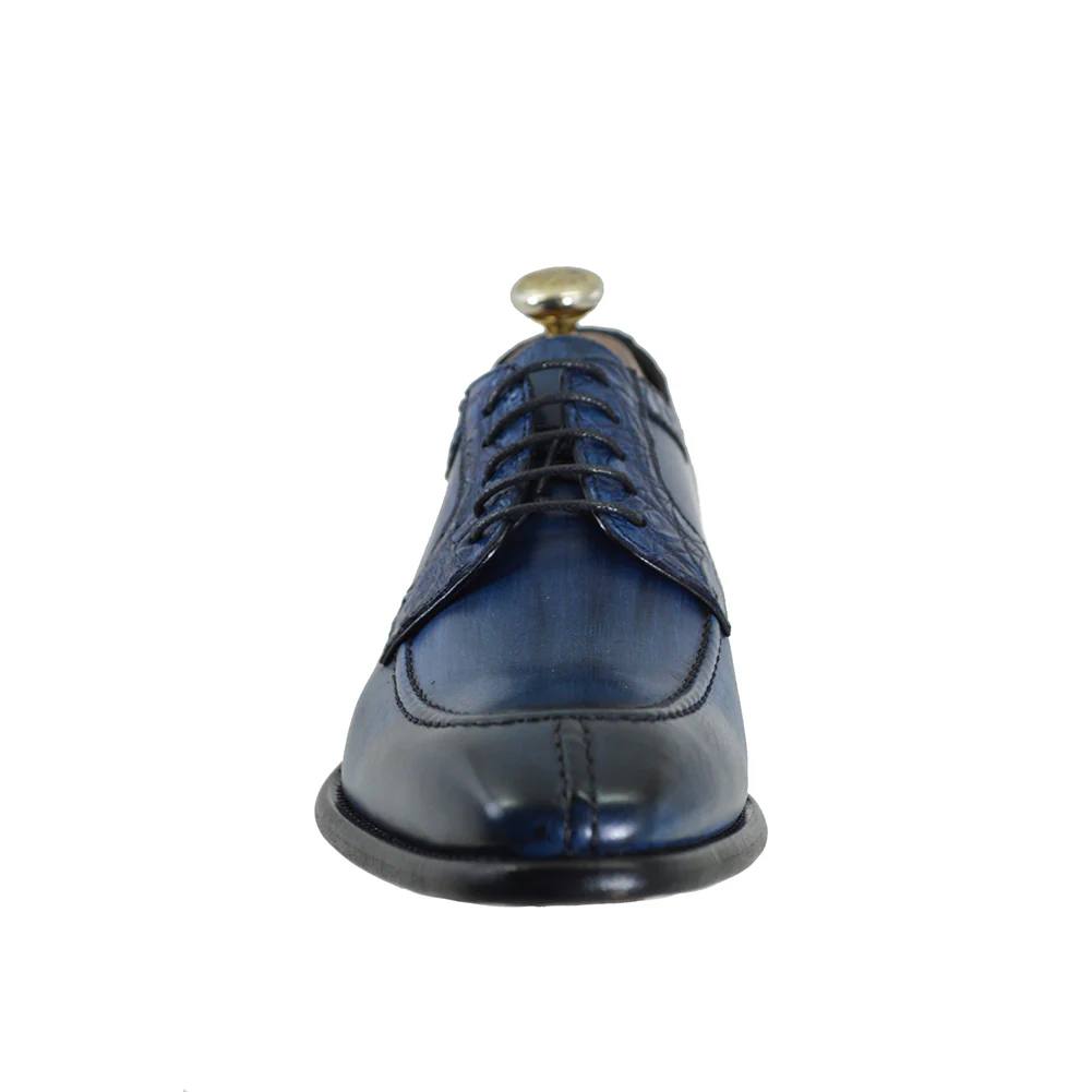 Toscana 1292 Cognac Calf & Croc Lace Up - Image 11