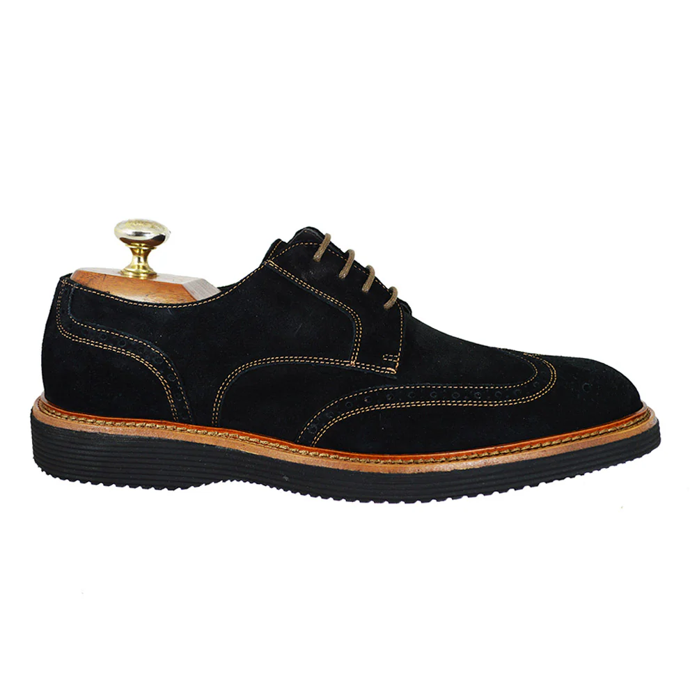 Toscana A896 Suede Wingtip Brogues - Image 10