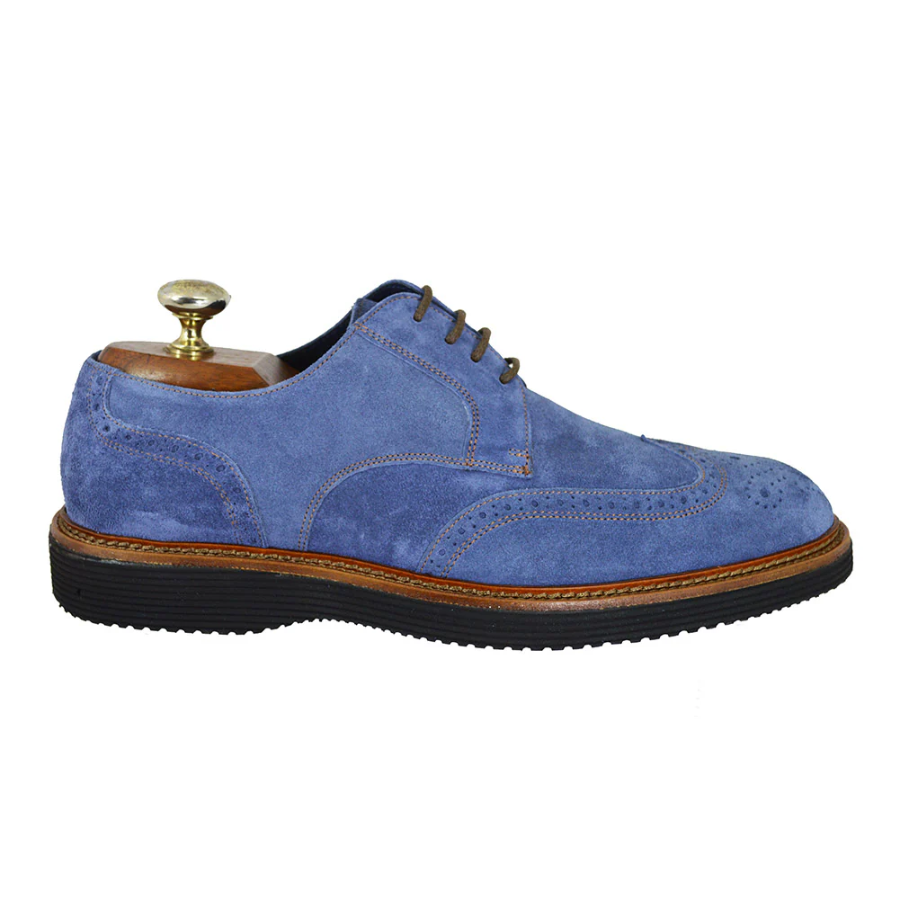 Toscana A896 Suede Wingtip Brogues - Image 4