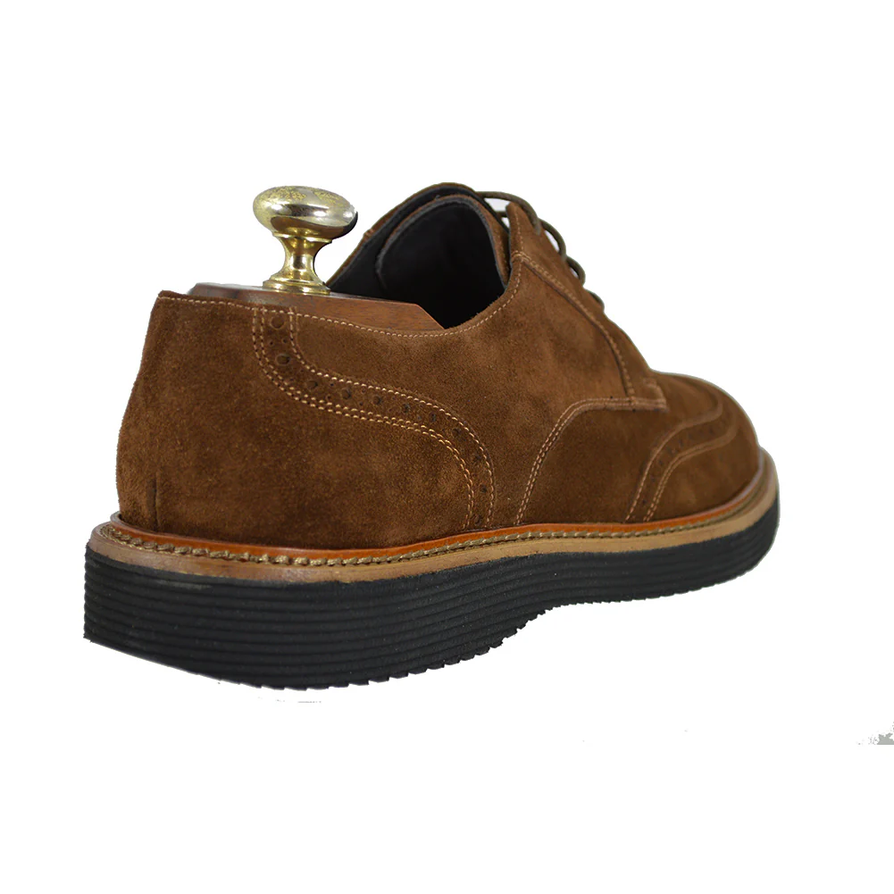 Toscana A896 Suede Wingtip Brogues - Image 7