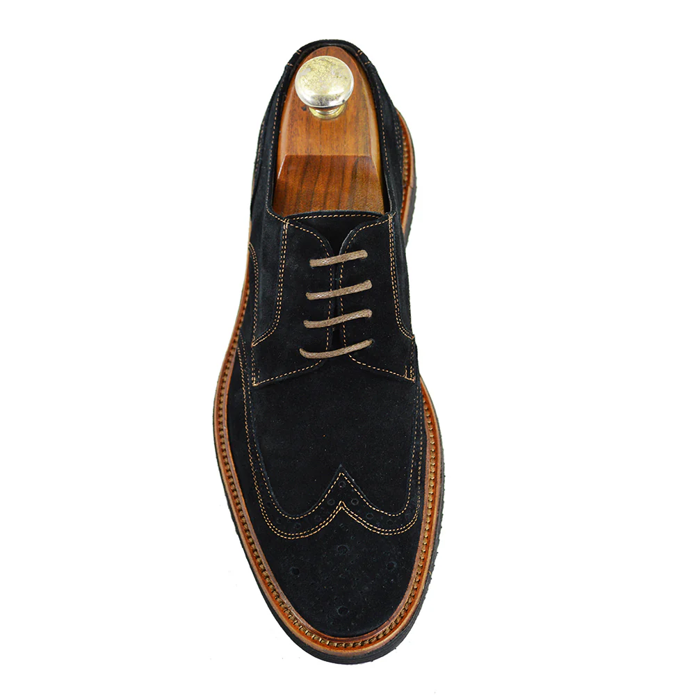 Toscana A896 Suede Wingtip Brogues - Image 9