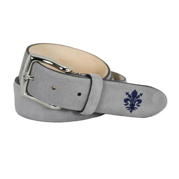 Toscana Mens Suede Crest Belt - Image 4