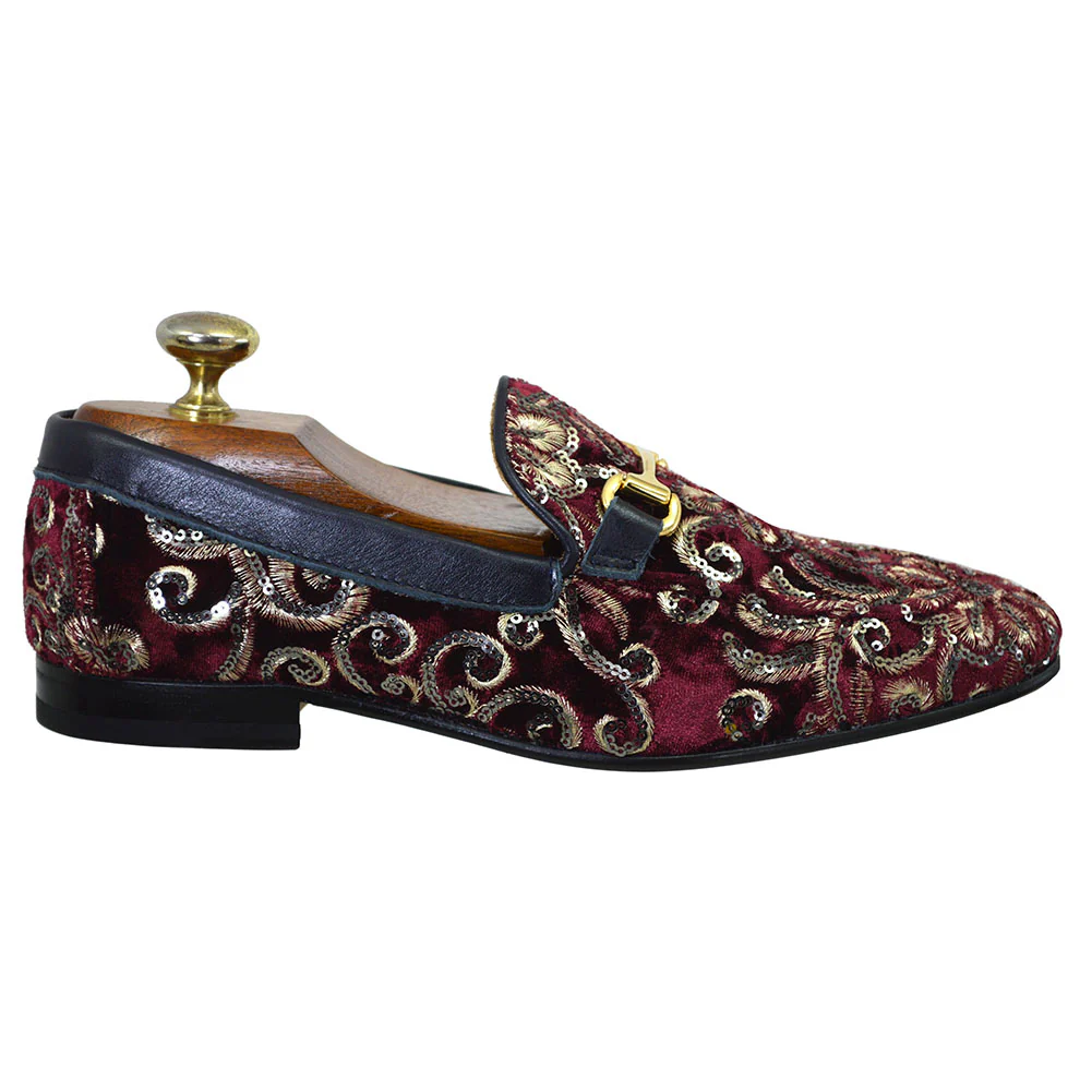 Walk London Sequin Velvet Loafers - Image 7
